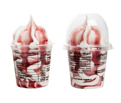 Domini Sundae Softijscup Aardbei 12x140ml