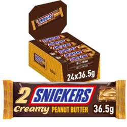 Snickers creamy peanut butter 24x36,5
