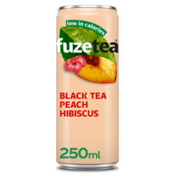 Fuze Tea Black Tea Peach Hibiscus tray 24x33 cl