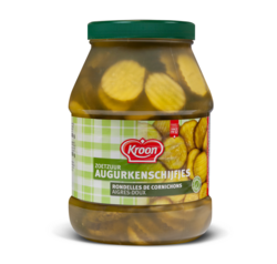 Kroon augurkenschijfjes zoetzuur 2400 ml