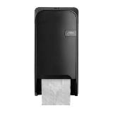 Quartz Black Toiletrolhouder | Doprollen