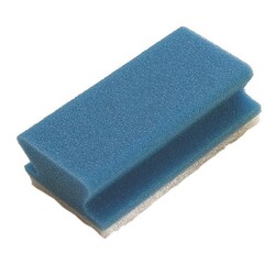Weco schuurspons met grip blauw/wit x10