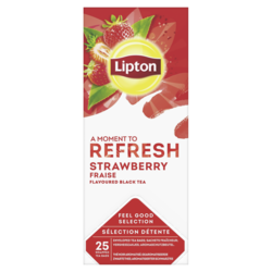 Lipton Aardbei Zwarte thee x25zk